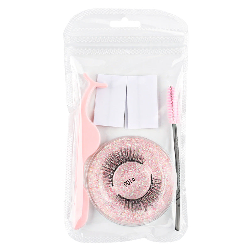 New adhesive tape glue-free false eyelashes set natural eyelashes