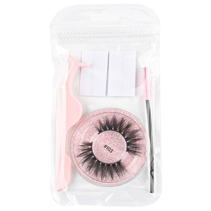 New adhesive tape glue-free false eyelashes set natural eyelashes