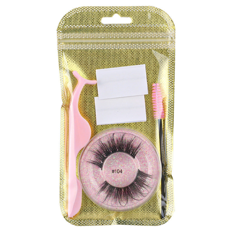 New adhesive tape glue-free false eyelashes set natural eyelashes