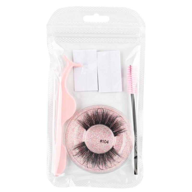 New adhesive tape glue-free false eyelashes set natural eyelashes