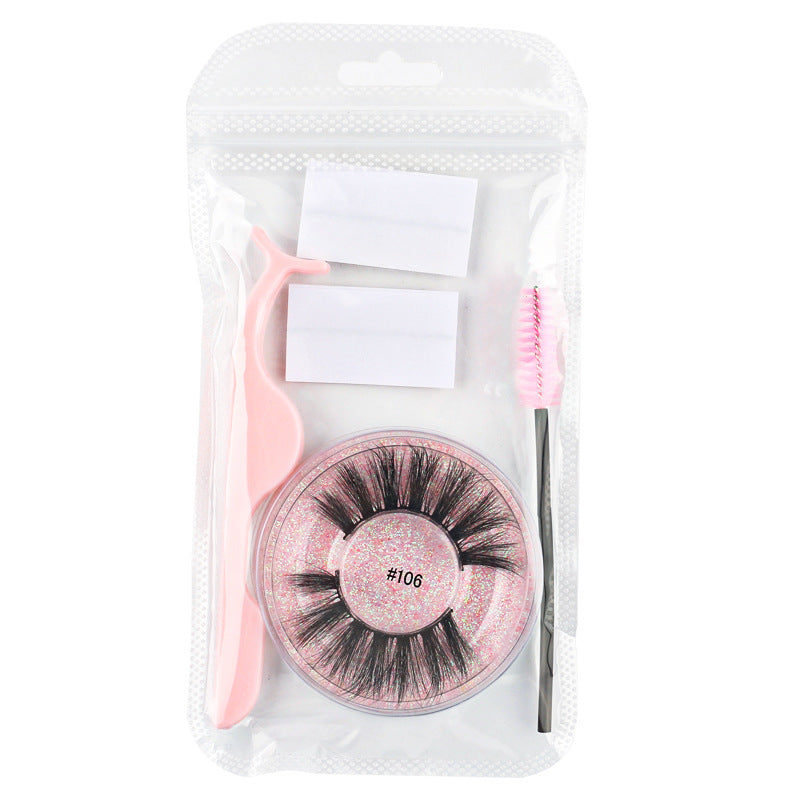 New adhesive tape glue-free false eyelashes set natural eyelashes