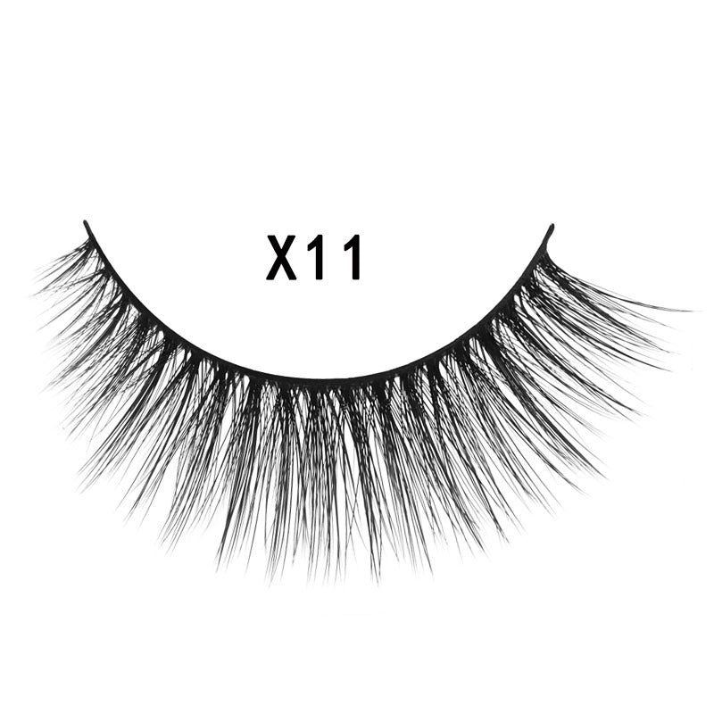 3 pairs 3D mink false eyelashes natural cross eyelashes