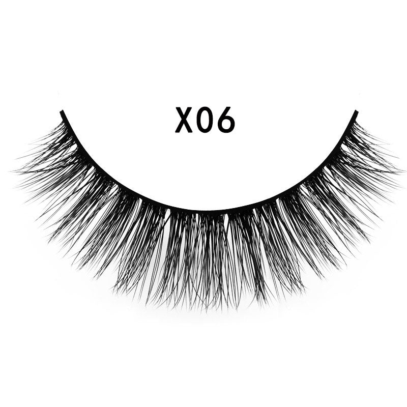 3 pairs 3D mink false eyelashes natural cross eyelashes