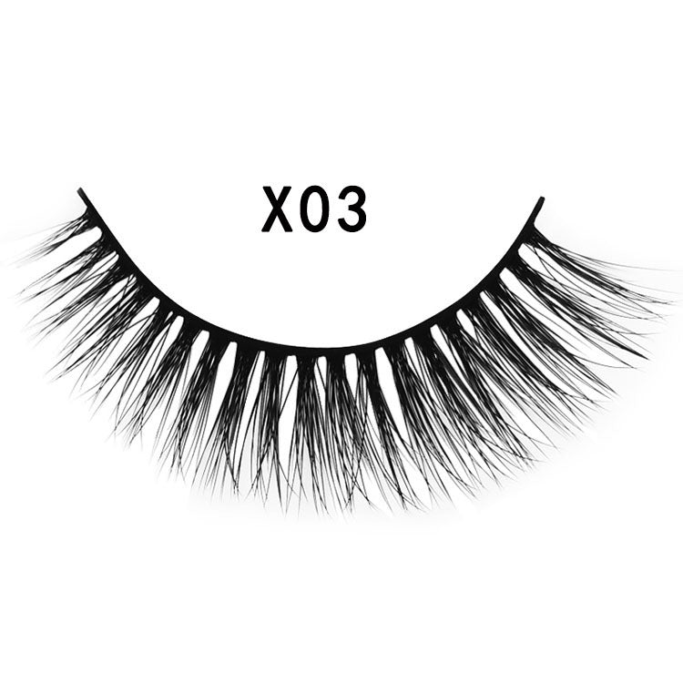 3 pairs 3D mink false eyelashes natural cross eyelashes