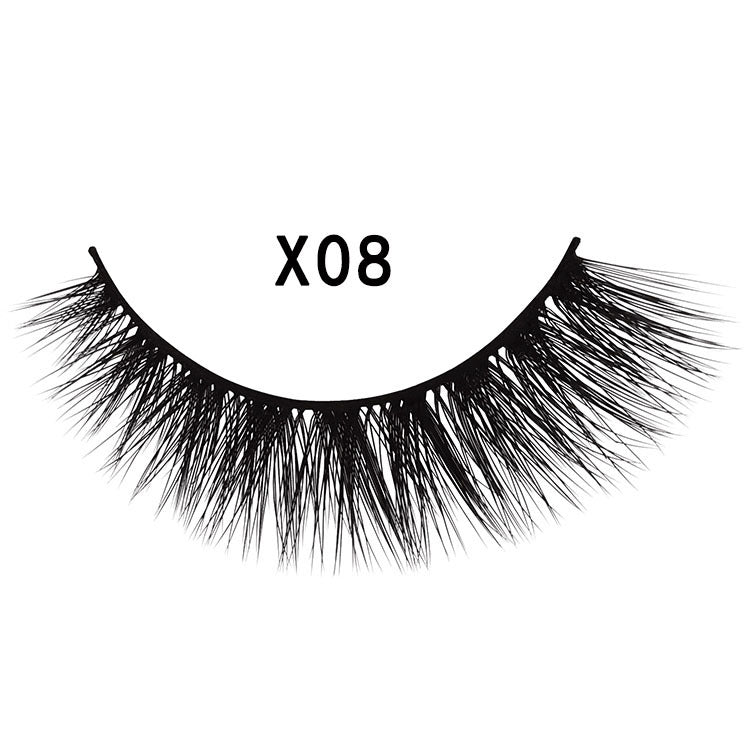 3 pairs 3D mink false eyelashes natural cross eyelashes