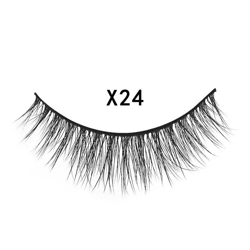 3 pairs 3D mink false eyelashes natural cross eyelashes