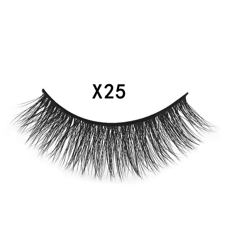 3 pairs 3D mink false eyelashes natural cross eyelashes