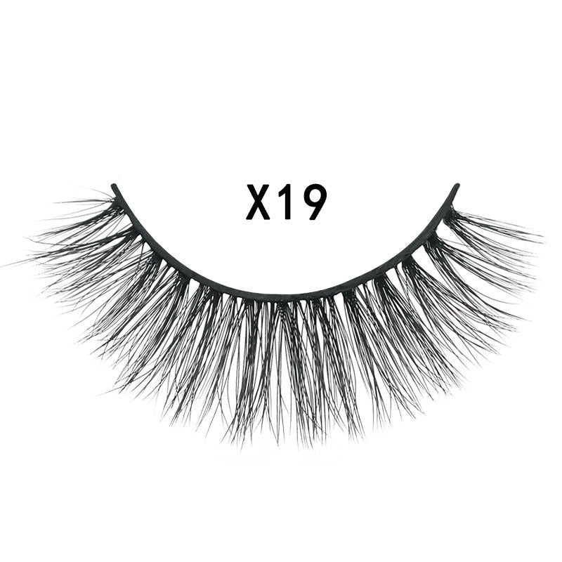 3 pairs 3D mink false eyelashes natural cross eyelashes