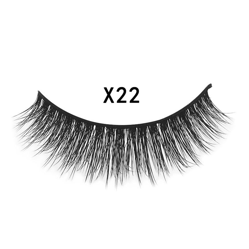 3 pairs 3D mink false eyelashes natural cross eyelashes