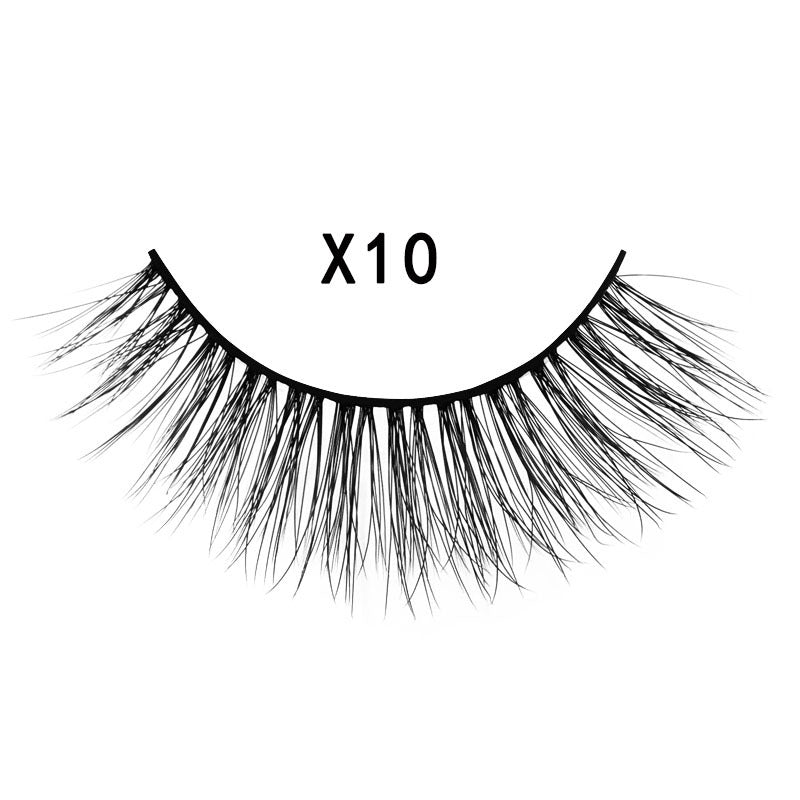 3 pairs 3D mink false eyelashes natural cross eyelashes