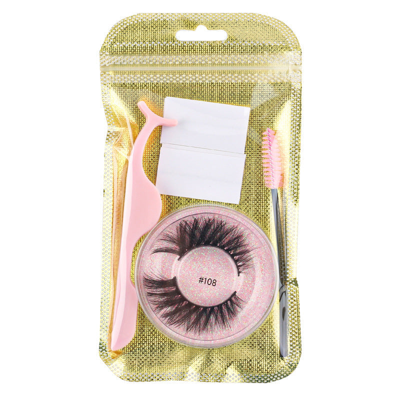 New adhesive tape glue-free false eyelashes set natural eyelashes