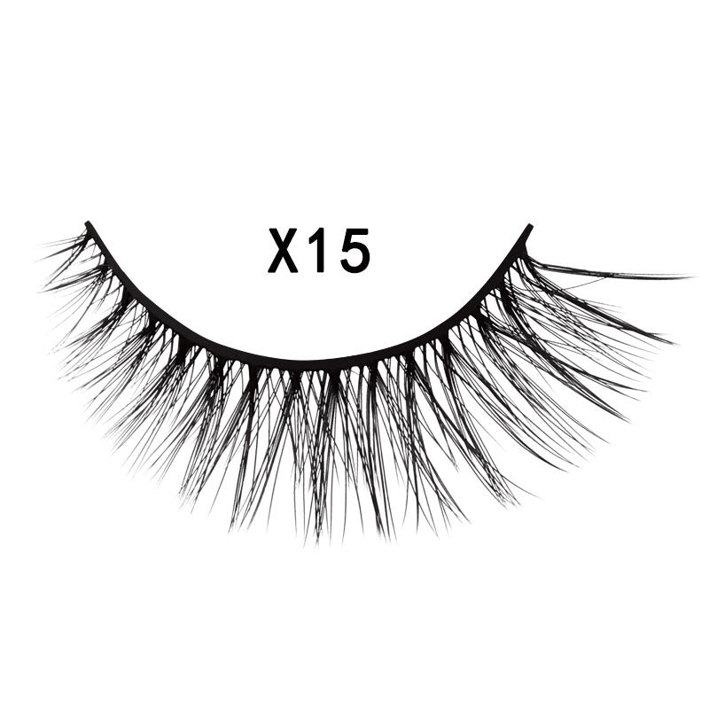 3 pairs 3D mink false eyelashes natural cross eyelashes