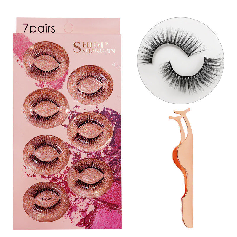 7 pairs 3D mink false eyelashes natural stereo eyelashes