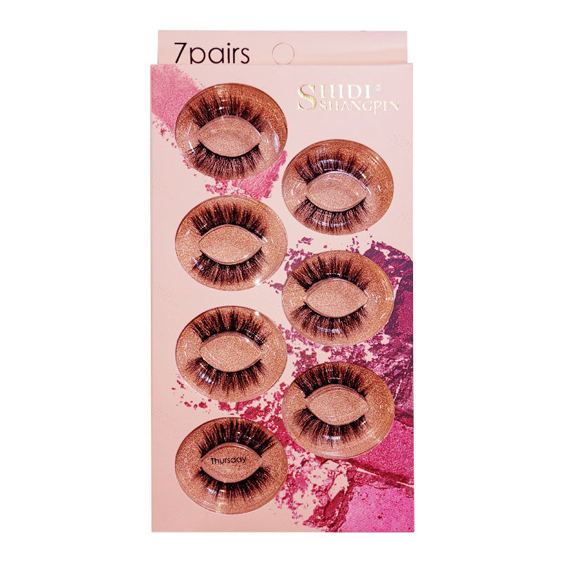 7 pairs 3D mink false eyelashes natural stereo eyelashes