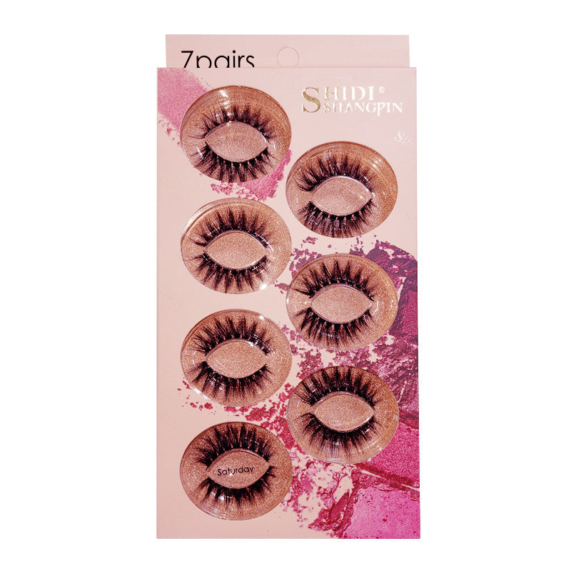 7 pairs 3D mink false eyelashes natural stereo eyelashes