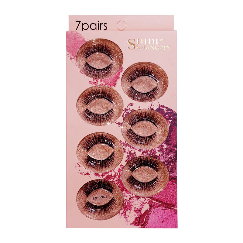 7 pairs 3D mink false eyelashes natural stereo eyelashes