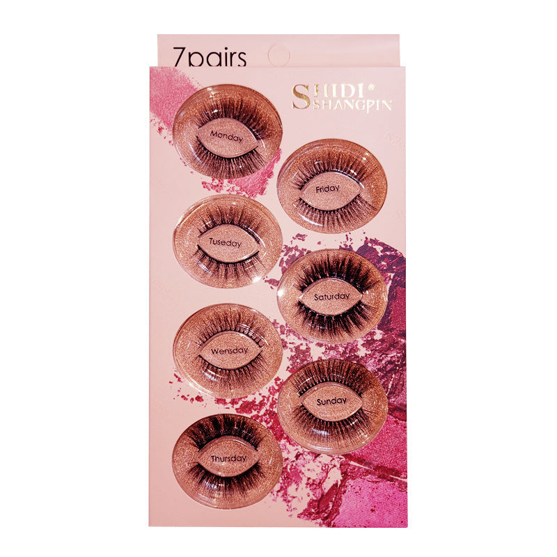 7 pairs 3D mink false eyelashes natural stereo eyelashes