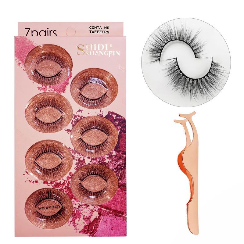 7 pairs 3D mink false eyelashes natural stereo eyelashes