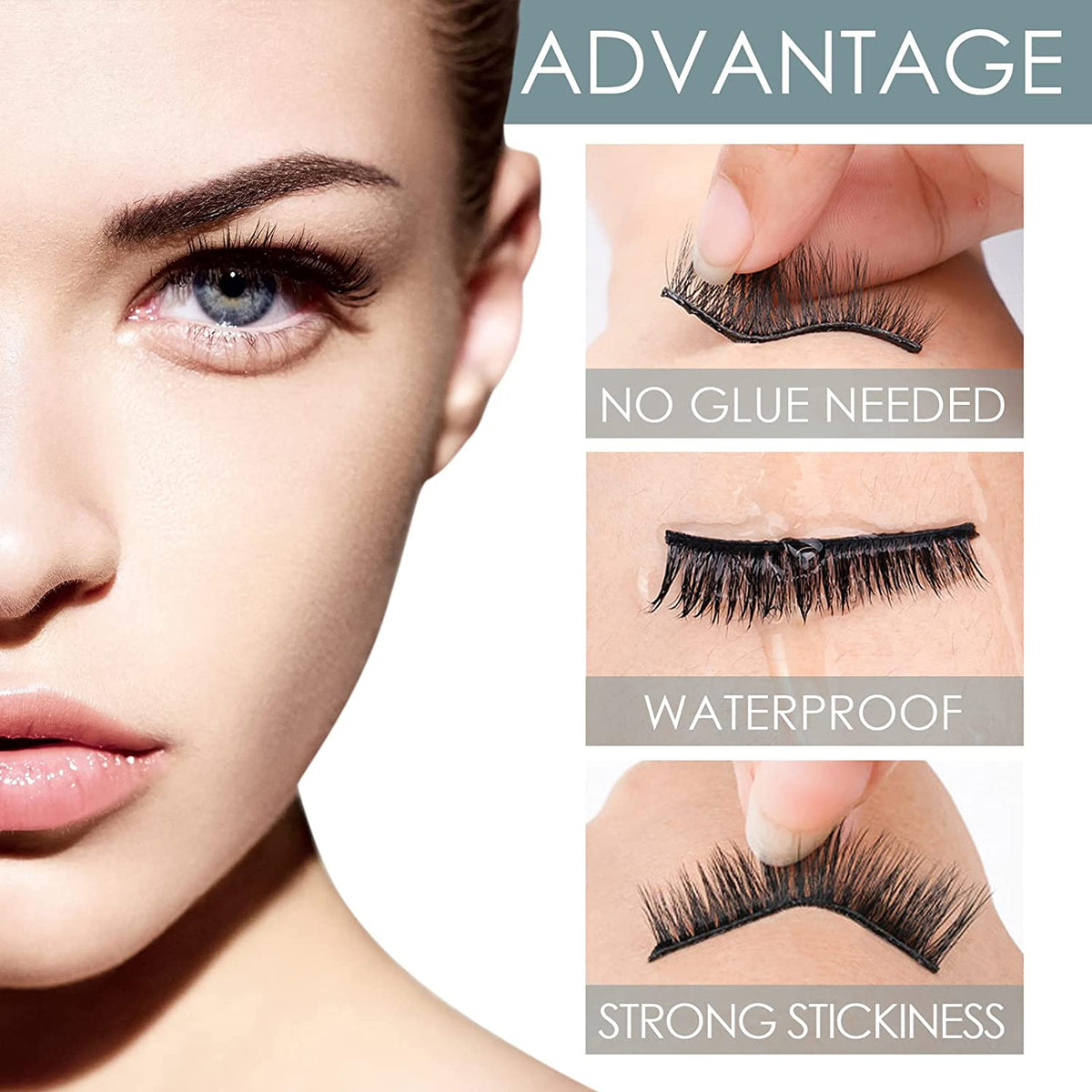 🔥BUY 1 GET 1 FREE 🔥Reusable self-adhesive false eyelashes