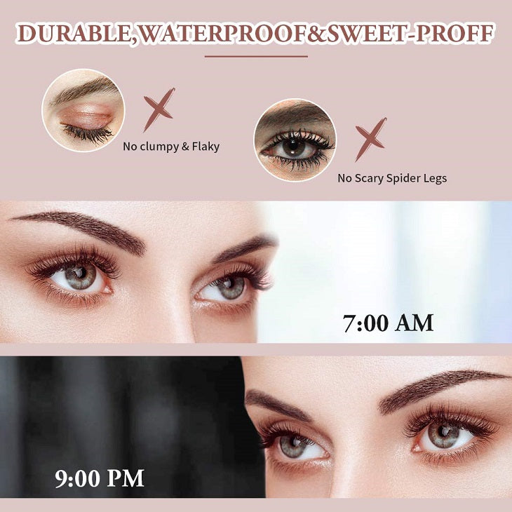 5D WATERPROOF SILK FIBER THICK LENGTHENING MASCARA