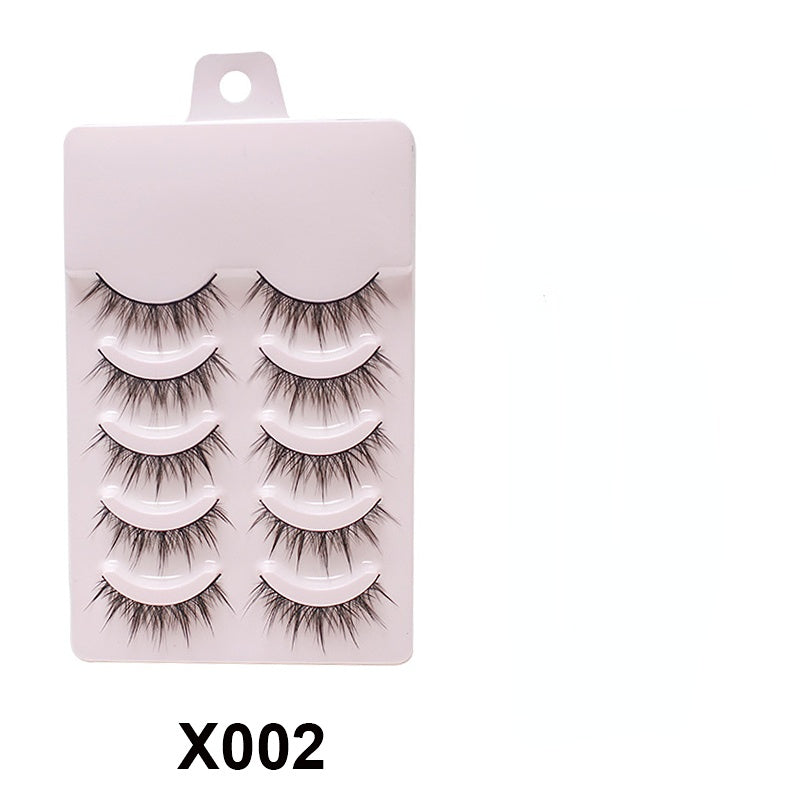 5 Pairs makeup 3D mink manga lashes faux cils korean natural fake eyelashes extenstion wimpern cosplay fluffy false eyelashes