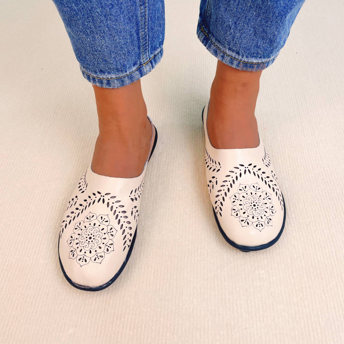 Joliejuly Casual All-match Hollow Slippers Virsion