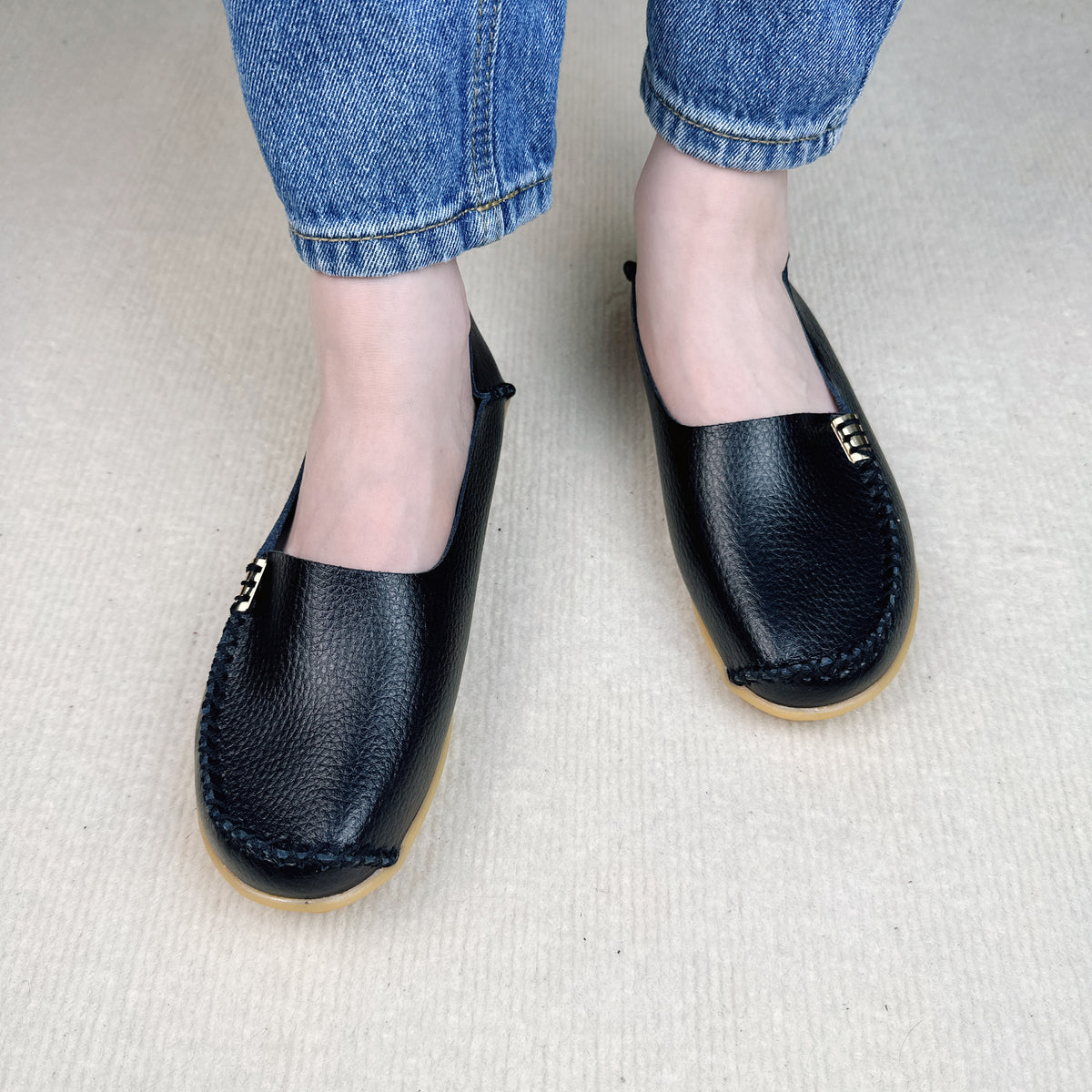 Joliejuly - Comfortable Leather Loafers