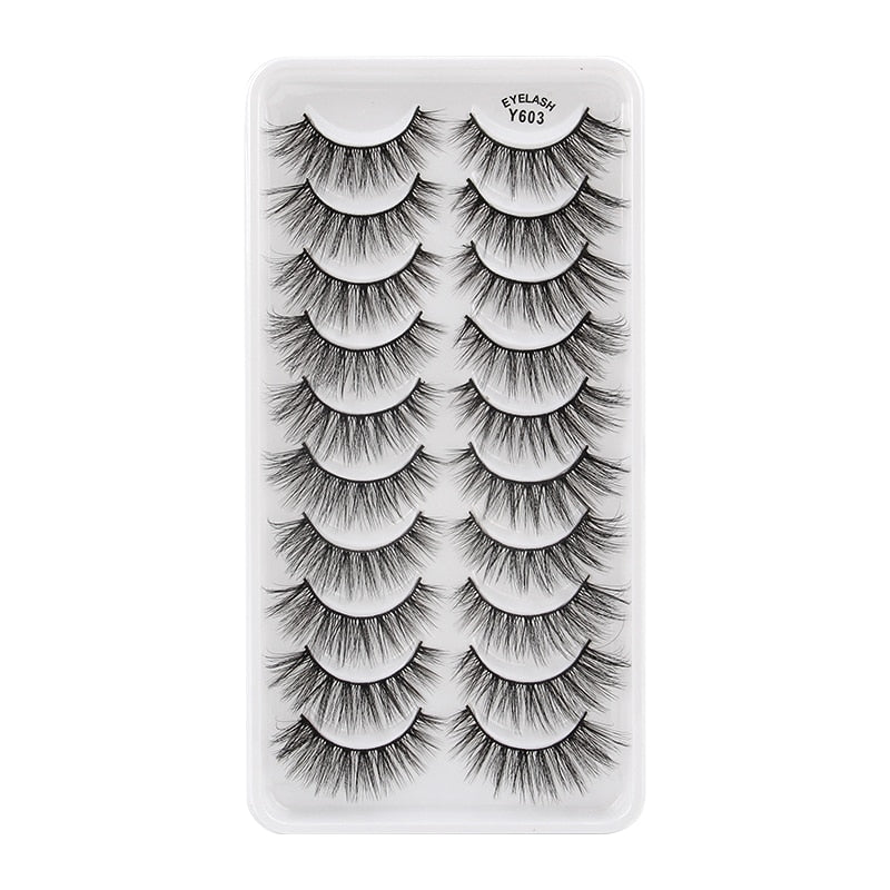 3/5/10 Pair 3D Mink Lashes Natural Eyelash Dramatic False Eyelashes Faux Cils Makeup Fake Eyelash Extension maquiagem