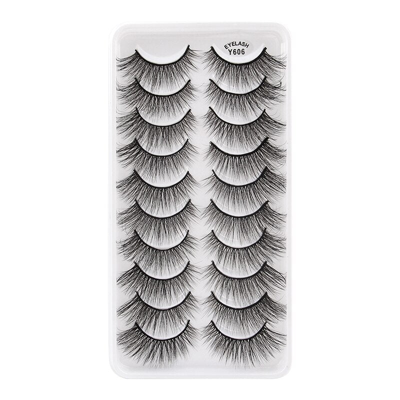 3/5/10 Pair 3D Mink Lashes Natural Eyelash Dramatic False Eyelashes Faux Cils Makeup Fake Eyelash Extension maquiagem