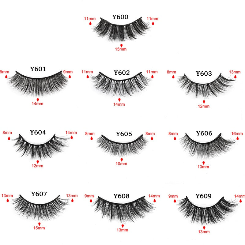 3/5/10 Pair 3D Mink Lashes Natural Eyelash Dramatic False Eyelashes Faux Cils Makeup Fake Eyelash Extension maquiagem