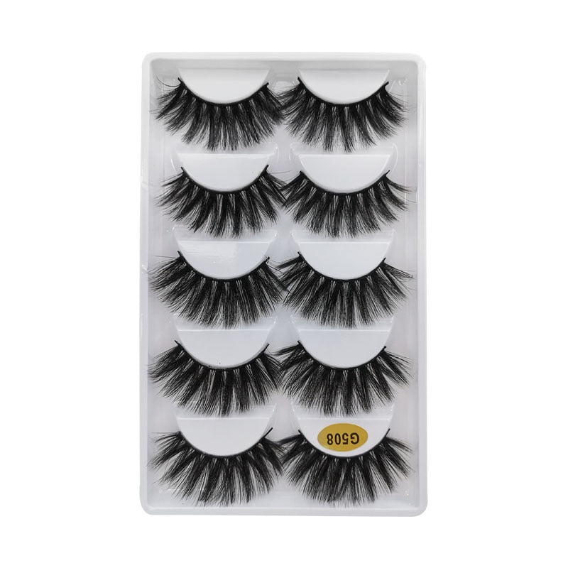 3/5/10 Pair 3D Mink Lashes Natural Eyelash Dramatic False Eyelashes Faux Cils Makeup Fake Eyelash Extension maquiagem