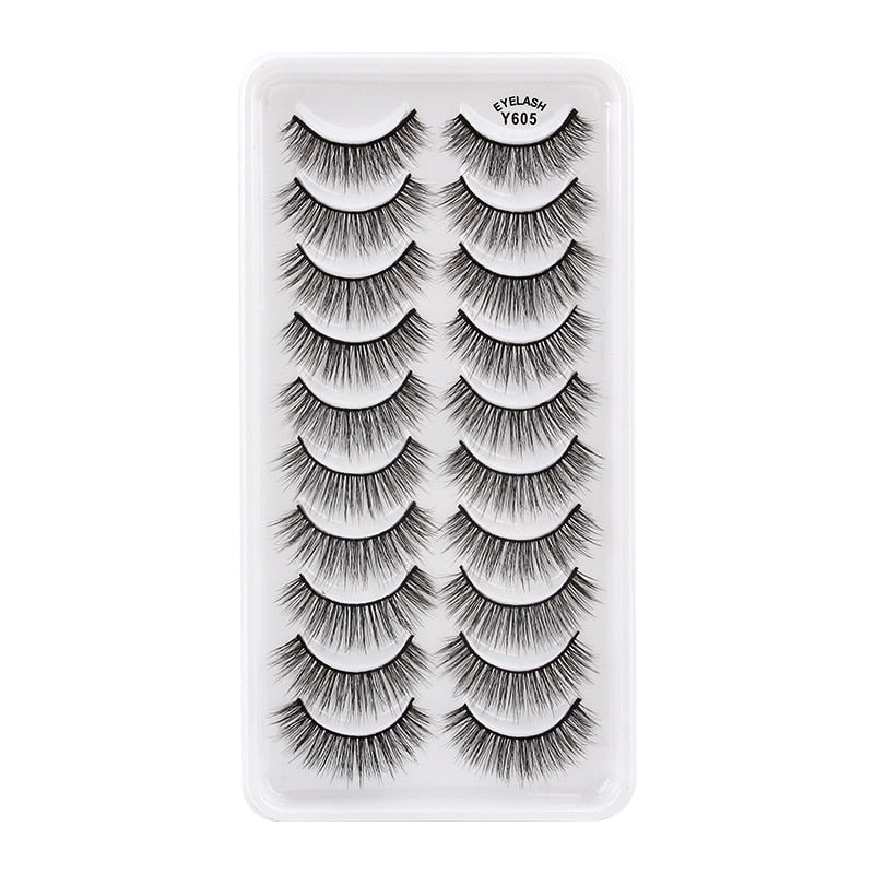 3/5/10 Pair 3D Mink Lashes Natural Eyelash Dramatic False Eyelashes Faux Cils Makeup Fake Eyelash Extension maquiagem