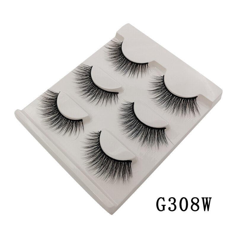 3/5/10 Pair 3D Mink Lashes Natural Eyelash Dramatic False Eyelashes Faux Cils Makeup Fake Eyelash Extension maquiagem