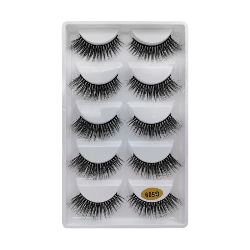 3/5/10 Pair 3D Mink Lashes Natural Eyelash Dramatic False Eyelashes Faux Cils Makeup Fake Eyelash Extension maquiagem