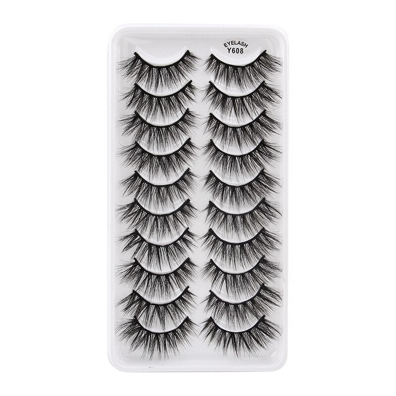 3/5/10 Pair 3D Mink Lashes Natural Eyelash Dramatic False Eyelashes Faux Cils Makeup Fake Eyelash Extension maquiagem