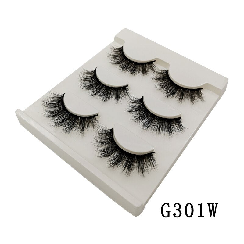 3/5/10 Pair 3D Mink Lashes Natural Eyelash Dramatic False Eyelashes Faux Cils Makeup Fake Eyelash Extension maquiagem