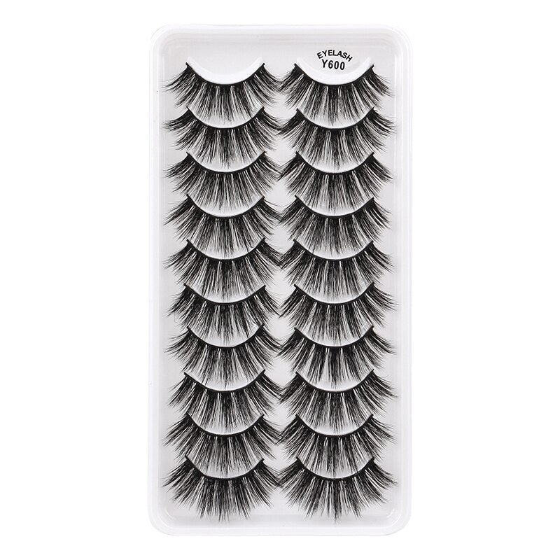 3/5/10 Pair 3D Mink Lashes Natural Eyelash Dramatic False Eyelashes Faux Cils Makeup Fake Eyelash Extension maquiagem