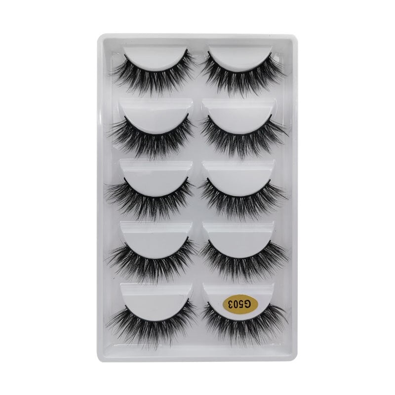 3/5/10 Pair 3D Mink Lashes Natural Eyelash Dramatic False Eyelashes Faux Cils Makeup Fake Eyelash Extension maquiagem