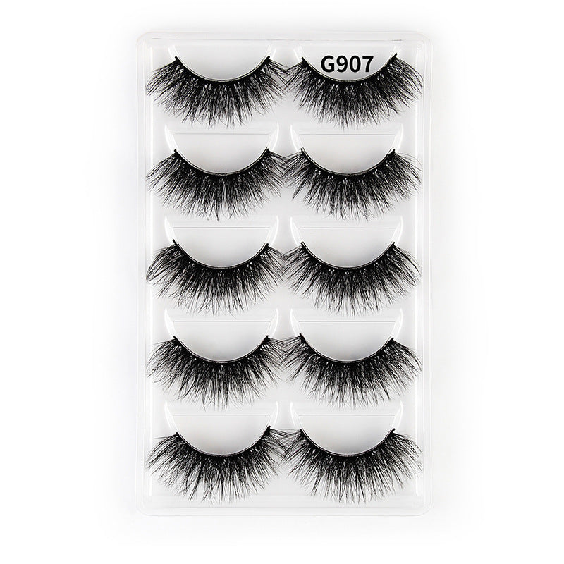 5 pairs of fake eyelashes 3D natural thick mink like eyelashes