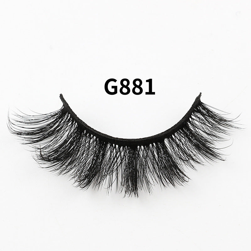 8 pairs of False eyelashes curl big curvature DD volume natural thick eyelashes