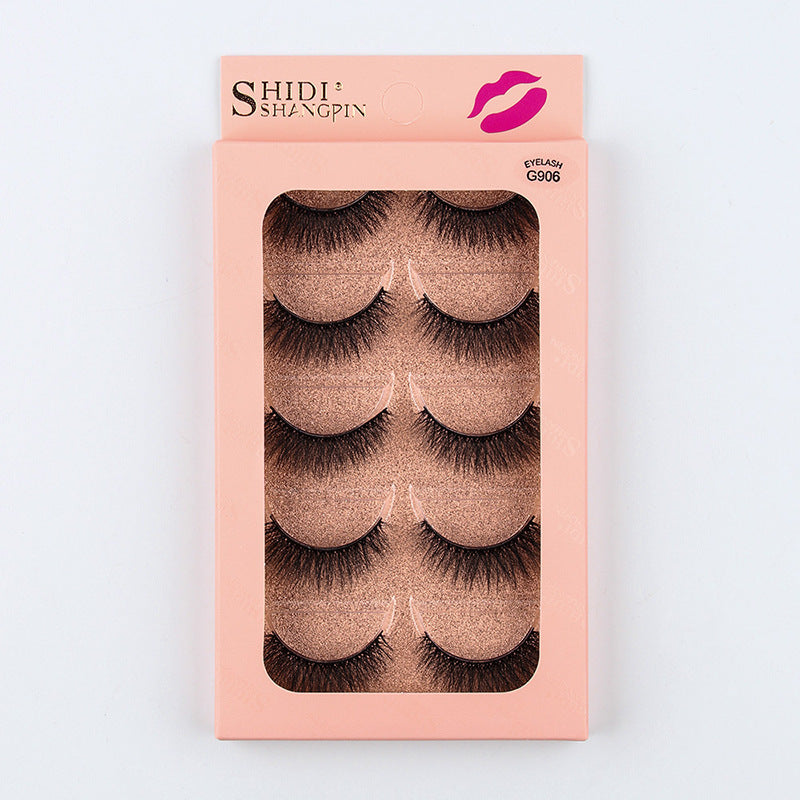 5 pairs of fake eyelashes 3D natural thick mink like eyelashes