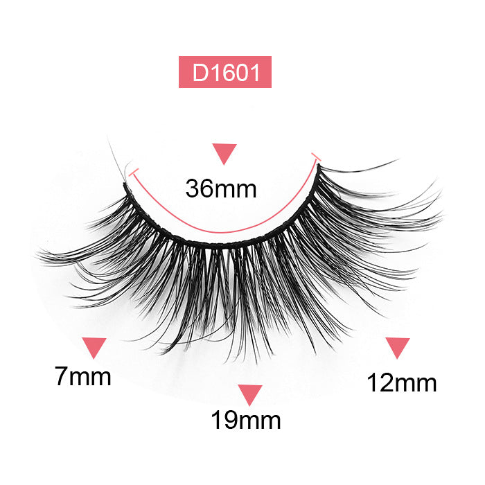 Joliejuly Natural Thick Messy Curled Fashion False Eyelashes