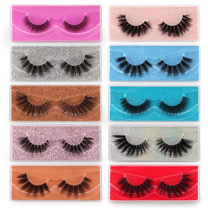 10 pairs 3D false eyelashes thick and exaggerated natural nude makeup eyelashes