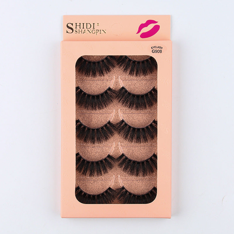 5 pairs of fake eyelashes 3D natural thick mink like eyelashes