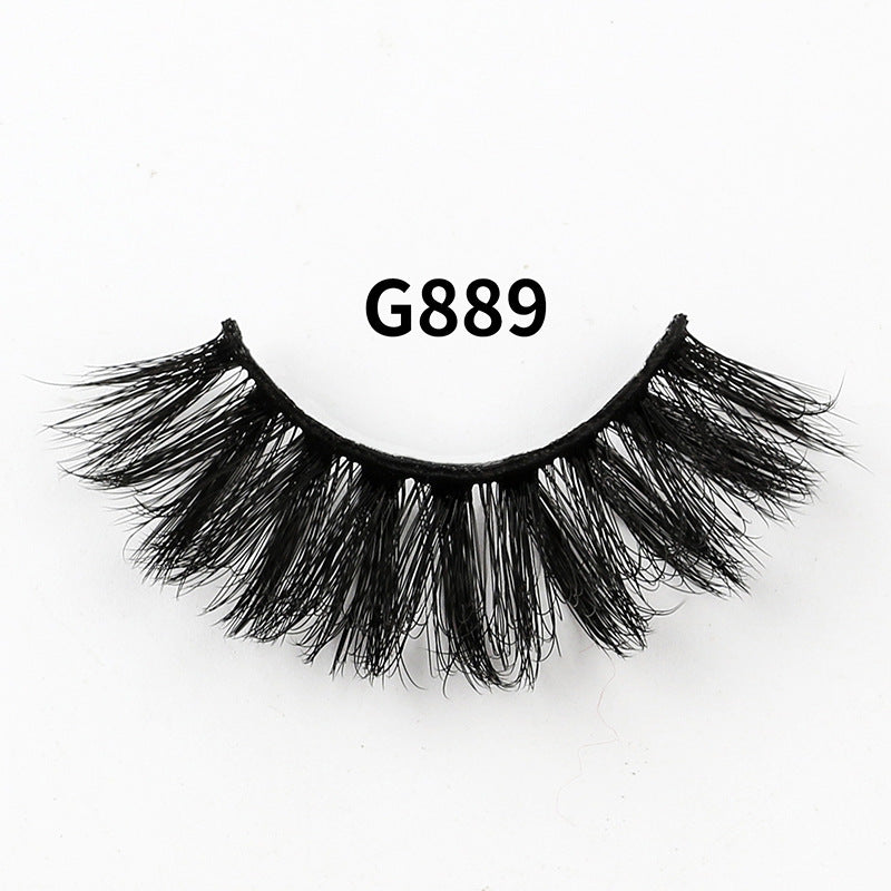 8 pairs of False eyelashes curl big curvature DD volume natural thick eyelashes