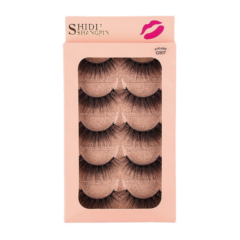 5 pairs of fake eyelashes 3D natural thick mink like eyelashes