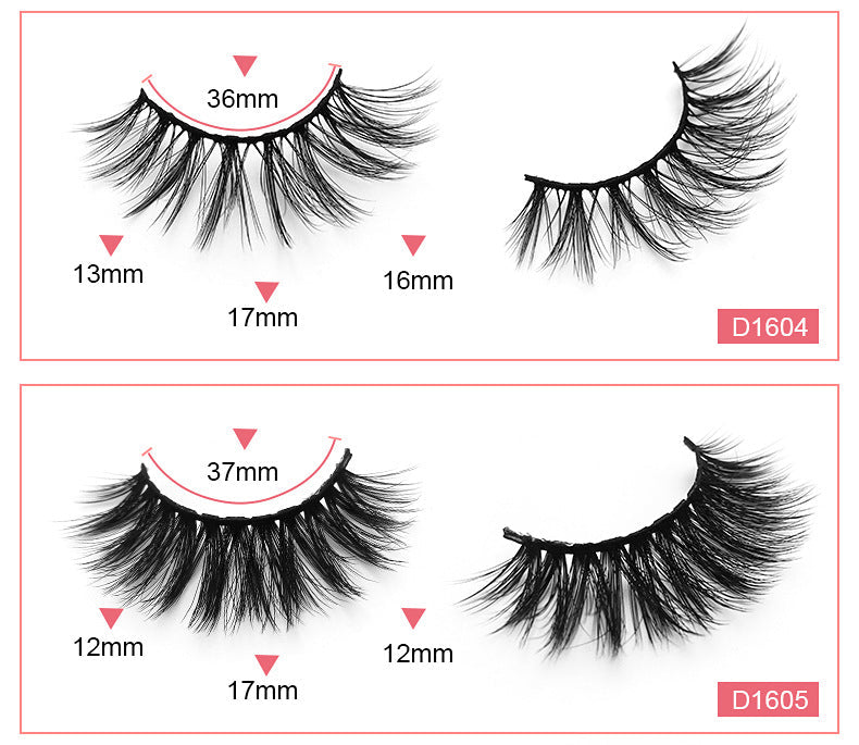 Joliejuly Natural Thick Messy Curled Fashion False Eyelashes