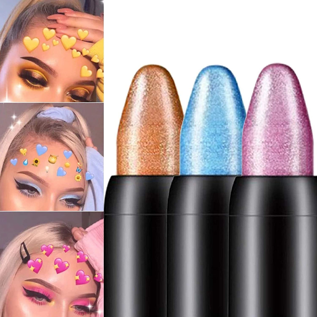 15 Color Highlighter Eyeshadow Pencil Waterproof Glitter Eye Shadow Eyeliner Pen