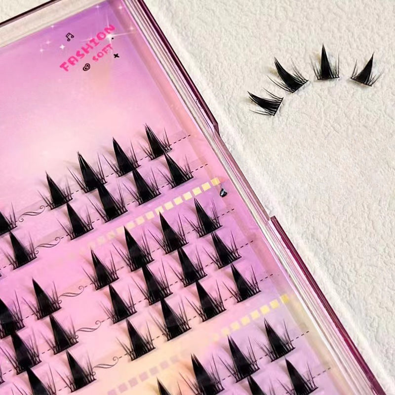 Joliejuly Elf thick false eyelashes single cluster segmented comic Barbie