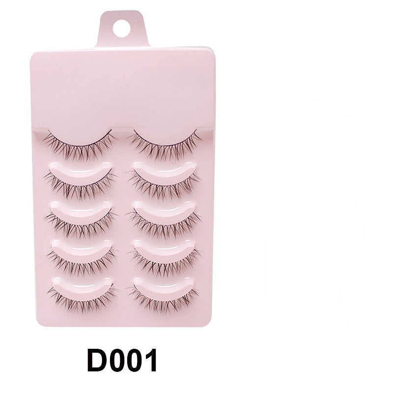 5 Pairs makeup 3D mink manga lashes faux cils korean natural fake eyelashes extenstion wimpern cosplay fluffy false eyelashes